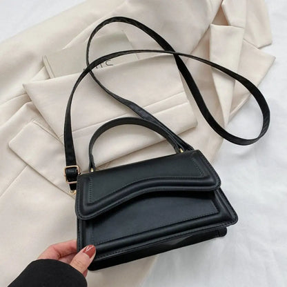 Elegant PU Leather Tote – Small Messenger Shoulder Bag for Ladies