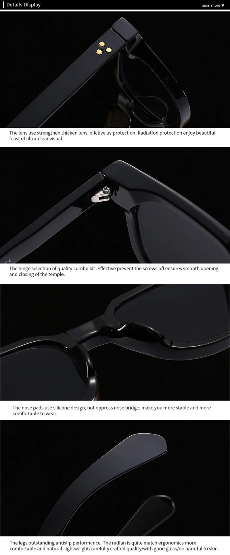 SHAUNA Unisex Retro Rivet Sunglasses – Square Frame Green UV400 Protection
