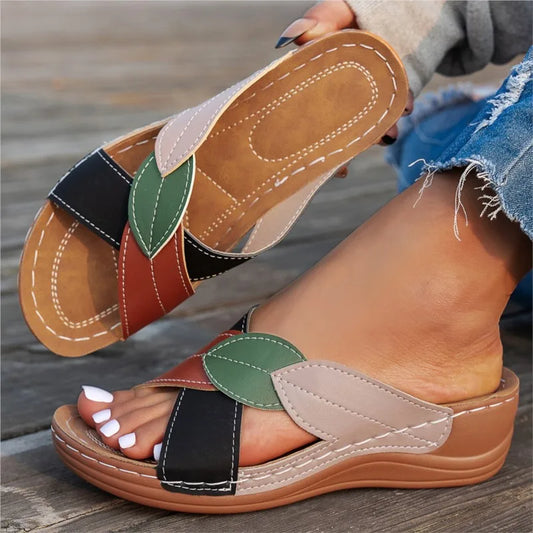 Women’s Comfy Walking Sandals – Breathable Slip-On Wedges for Summer Style