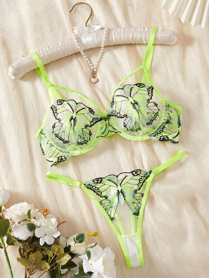 Attractive Embroidery Lingerie Set – Romantic & Sexy Intimate Wear