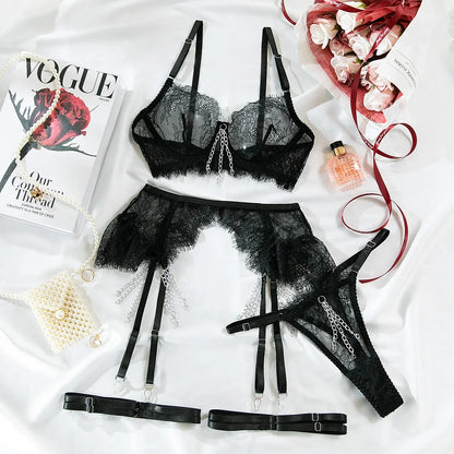 Naughty Lace Push-Up Bra & Panty Set – CP5XL Sexy Lingerie