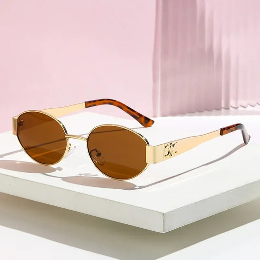 Unisex Fashion Metal Frame Sunglasses – Stylish Designer UV400 Shades