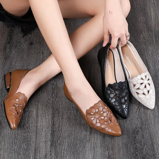Elegant Hollow Out Mid Heel Pumps – Perfect for Work & Weddings