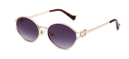 Luxury Metal Frame Optical Glasses – Small UV Protection Shades for Daily Wear