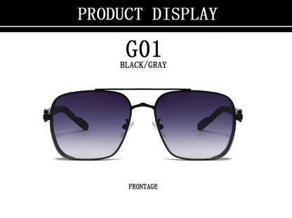 Trendy Vintage Square Sunglasses for Men & Women – Luxe Steampunk Style