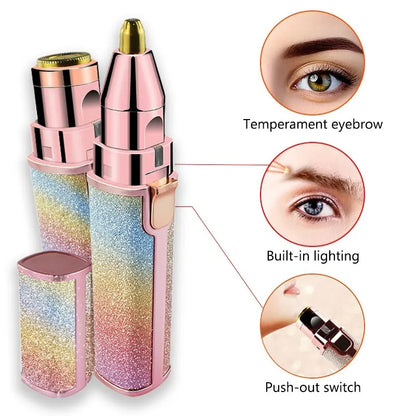 Flawless Skin Duo – Eyebrow Shaper & Facial Epilator for Women