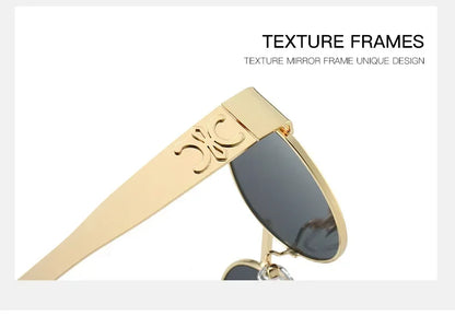 Unisex Fashion Metal Frame Sunglasses – Stylish Designer UV400 Shades