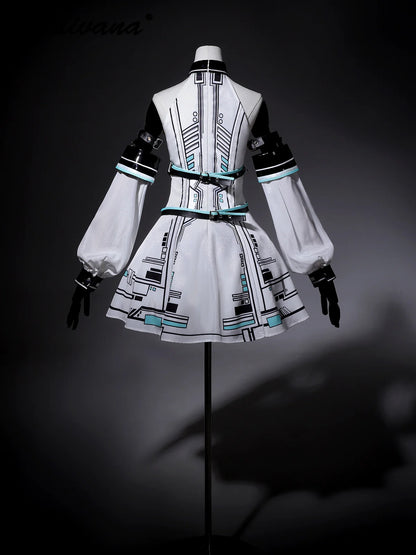 Cool Subculture Rabbit Ear Dress – Gothic Lolita Short Tank Dress for Cosplay