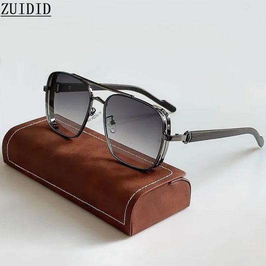 Trendy Vintage Square Sunglasses for Men & Women – Luxe Steampunk Style