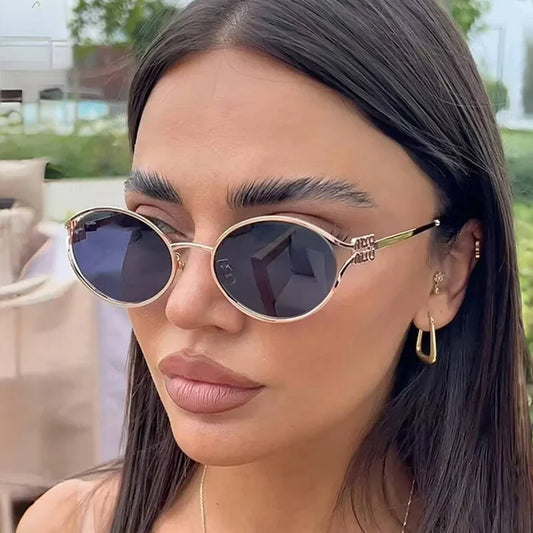 Luxury Metal Frame Optical Glasses – Small UV Protection Shades for Daily Wear