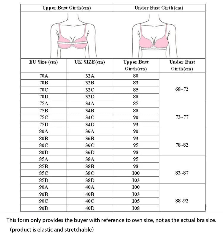 European Style Sexy Lingerie – Women’s Push-Up Gather Bra & Cross Strap Panty Set