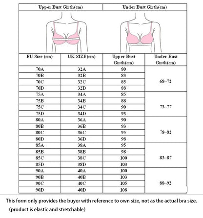 European Style Sexy Lingerie – Women’s Push-Up Gather Bra & Cross Strap Panty Set