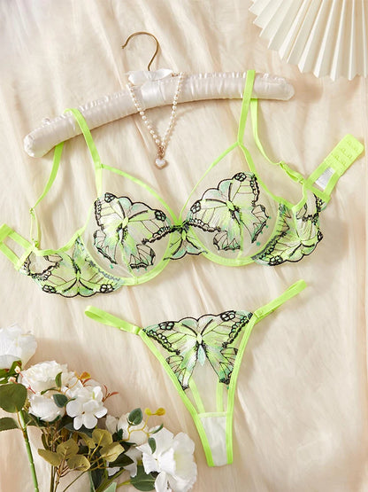 Attractive Embroidery Lingerie Set – Romantic & Sexy Intimate Wear