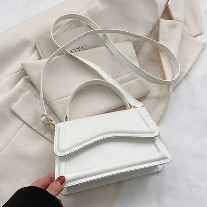 Elegant PU Leather Tote – Small Messenger Shoulder Bag for Ladies