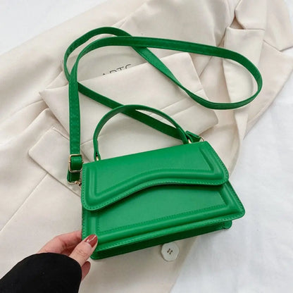 Elegant PU Leather Tote – Small Messenger Shoulder Bag for Ladies