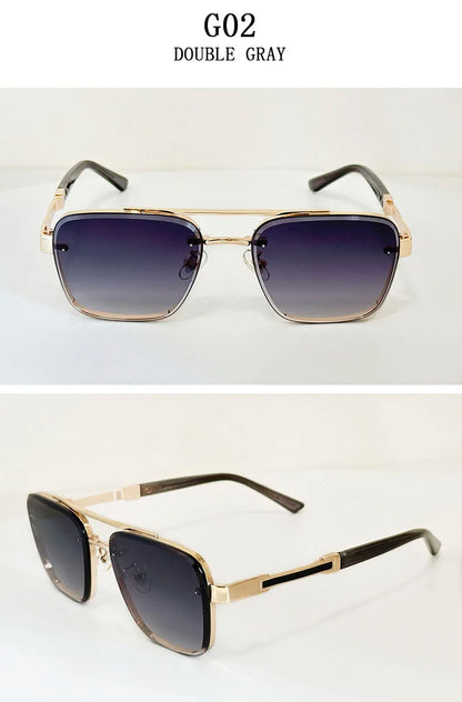Trendy Vintage Sunglasses – Luxury Square Shades for Men and Women, Zonnebril Style