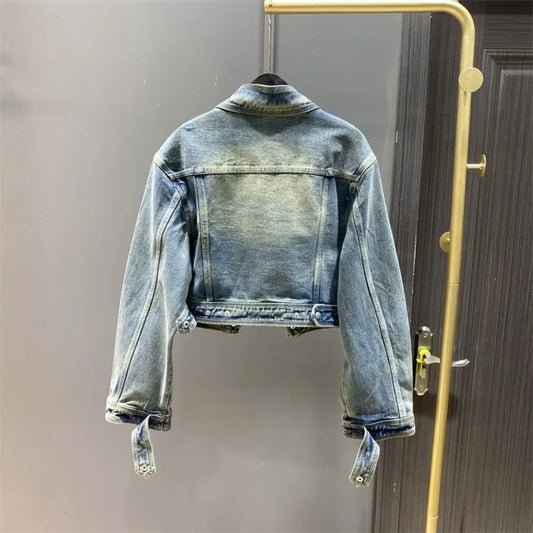 Retro Denim Jacket for Women – Low-Cost 2025 Fashion Outerwear