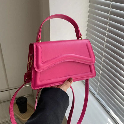 Elegant PU Leather Tote – Small Messenger Shoulder Bag for Ladies