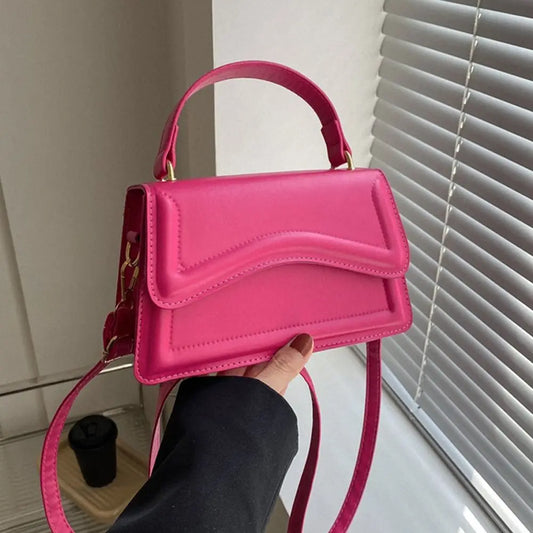 Elegant PU Leather Tote – Small Messenger Shoulder Bag for Ladies