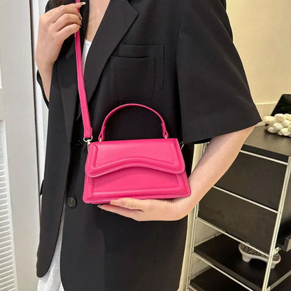 Elegant PU Leather Tote – Small Messenger Shoulder Bag for Ladies