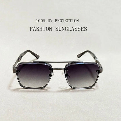 Trendy Vintage Sunglasses – Luxury Square Shades for Men and Women, Zonnebril Style