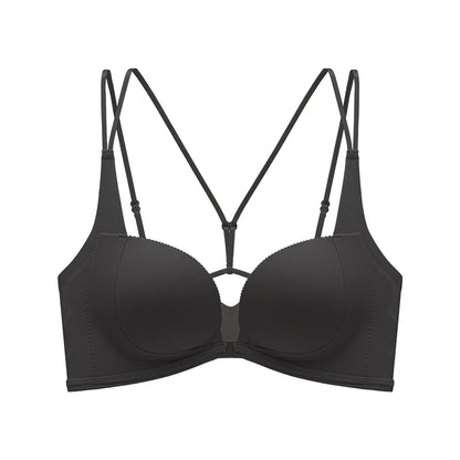 Cross-Back Adjustable Lift Bra – Anti-Sag, Front Closure Sexy Lingerie