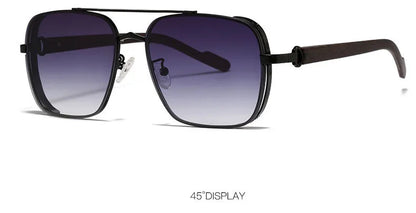 Trendy Vintage Square Sunglasses for Men & Women – Luxe Steampunk Style