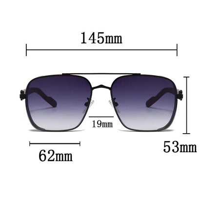 Trendy Vintage Square Sunglasses for Men & Women – Luxe Steampunk Style