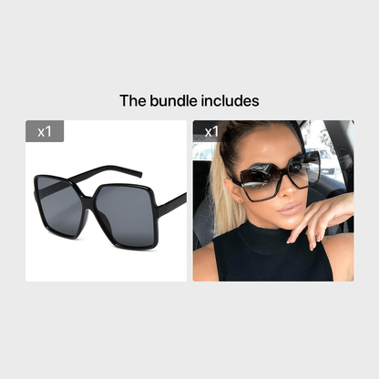 Fashionable Big Frame Gradient Sunglasses – Travel & Driving Ready