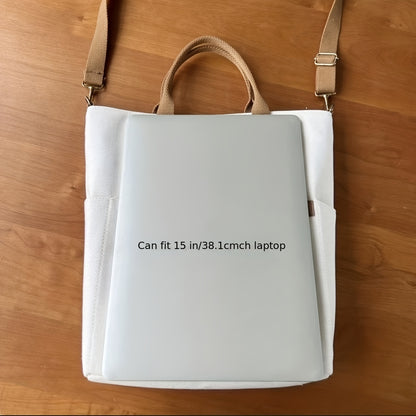 Thick Canvas School Tote Bag – Stylish & Durable Everyday Bag for Women